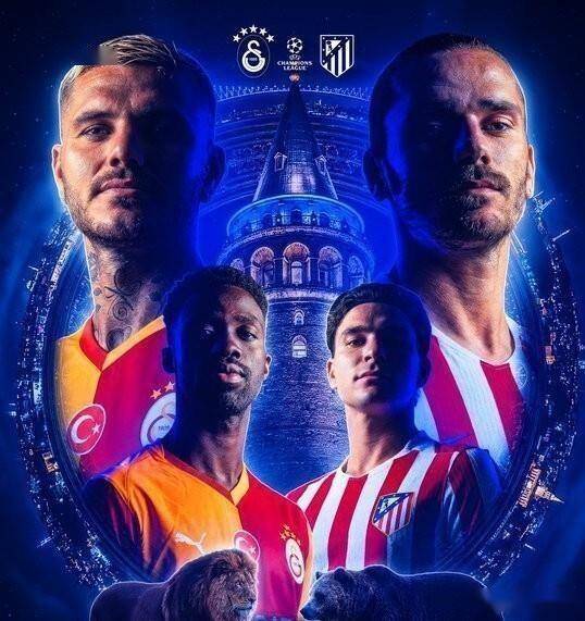 แชมเปียนส์ลีก: ฟ้าผ่าในสี่นาทีแรก, ทำเข้าประตูตัวเองหลังจากเพียง 20 นาที! แอตเลติโก มาดริด เสมอกับ กาลาตาซาราย 1-1_การแข่งขัน_รอจังหวะ_ลูกบอล